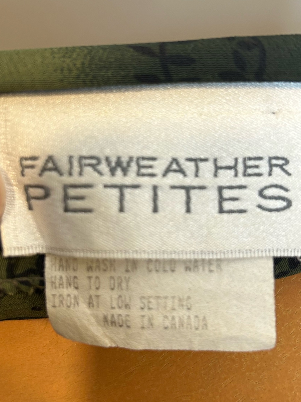 Vintage 90’s Fairweather Petites Paisley Floral Printed Maxi Skirt Green - Picture 5 of 6